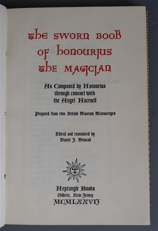 Rosicrucians - Secret Symbols of the Rosicrucians, folio, The Aries Press, Chicago 1935, Lawrence, T.E. - Seven